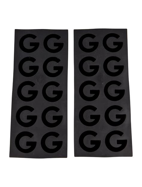 gucci ice cube maker|Gucci Ice Tray Ice Maker G Mark 2 Pieces Black Rubber Silicon .